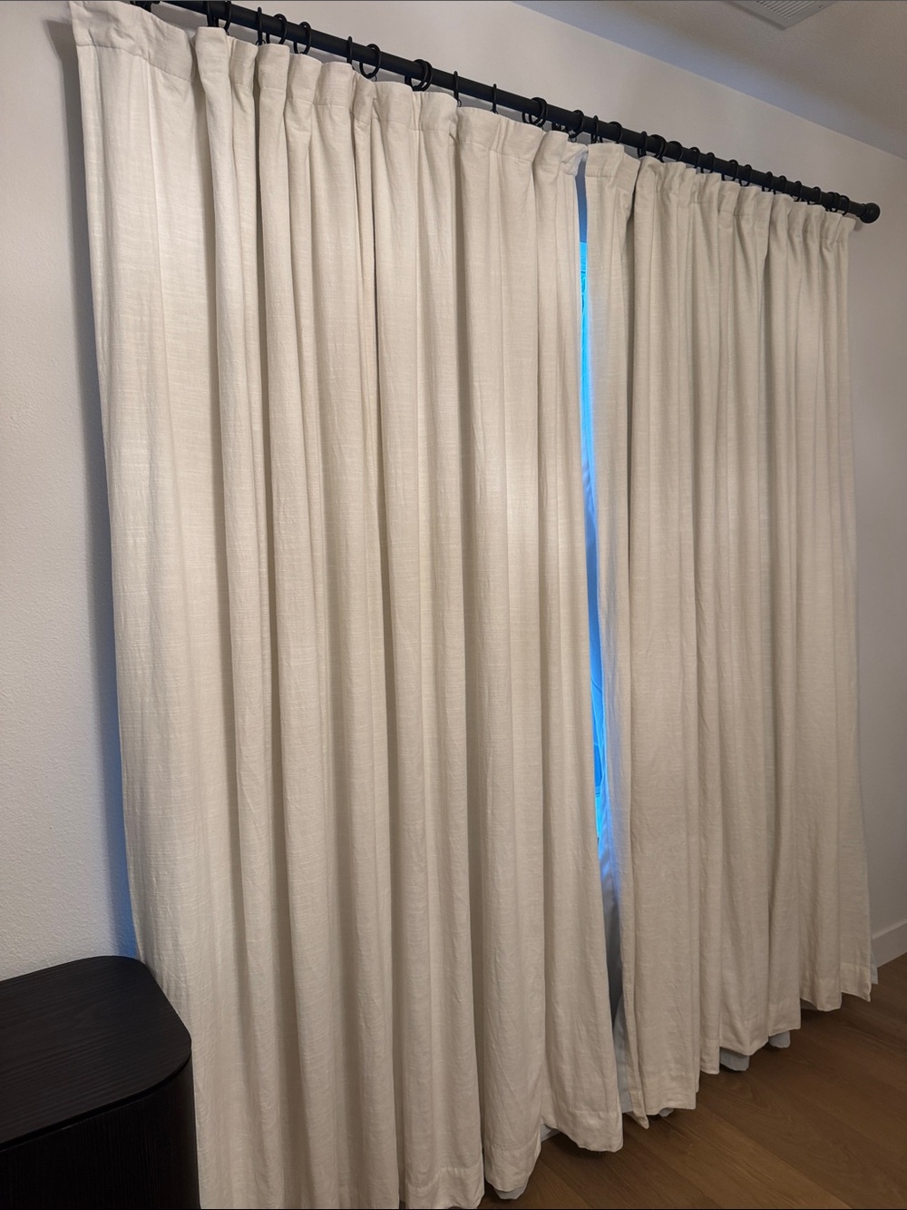 Pottery Barn Emery Blackout Ivory Linen-Curtain Panels 100x96’ (2 panels)